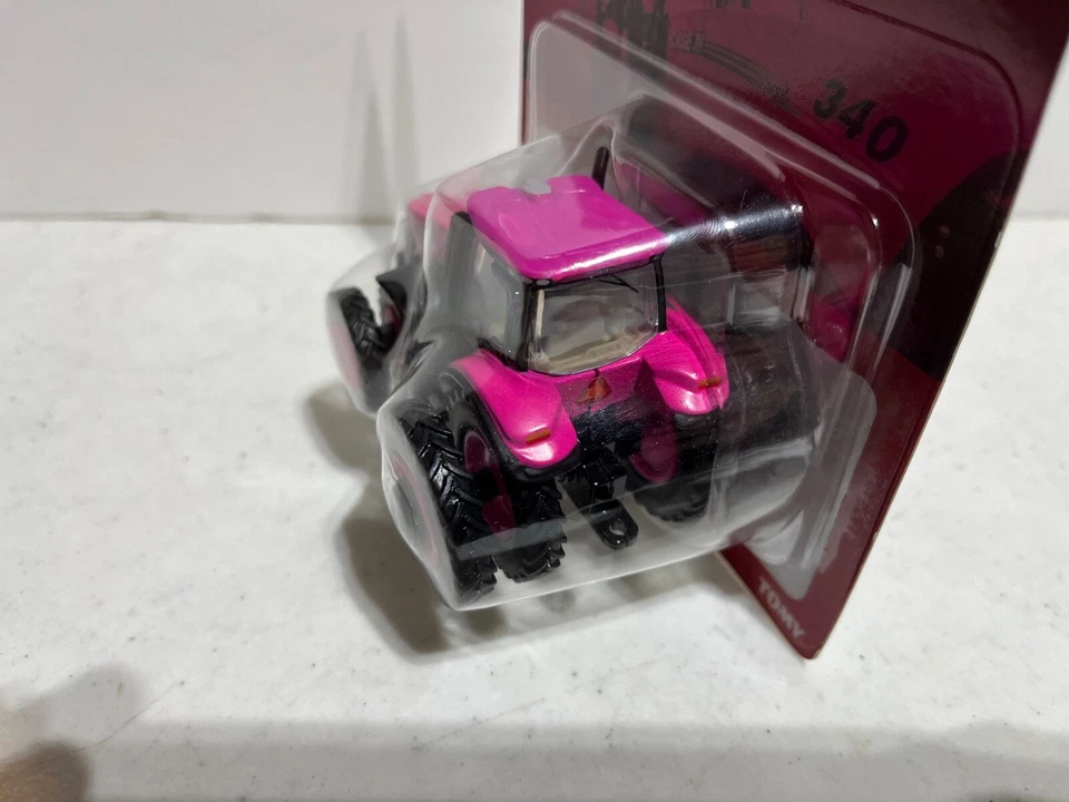 Case/IH 340 Magnum Pink Tractor w AFS Connect Duals All Around 1/64 by Ertl - Image 3 of 4