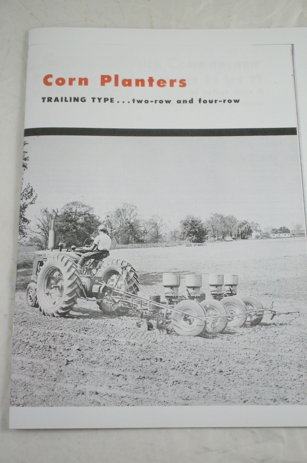 IH McCormick Corn Planters Brochure 
