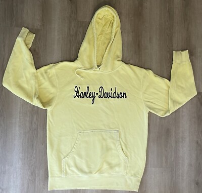 Women's Harley Davidson Hoodie Spell Out Logo Sweatshirt