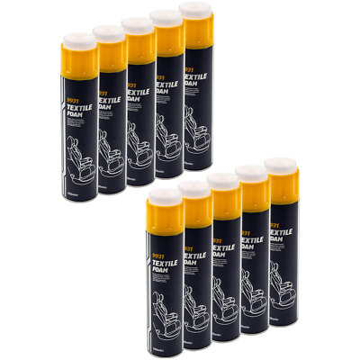 Polsterreiniger Textilreiniger Textile Foam MANNOL 10x 650 ml Textil Reiniger