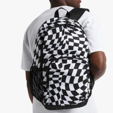 NWT VANS Off The Wall ALUMNI PACK 5 Travel Gym School Bag BLACK WHITE Checkered