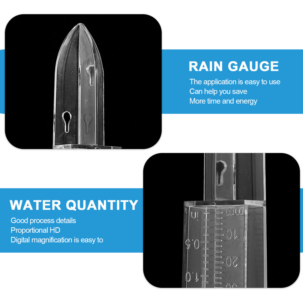 Precision Rain Gauge Rainfall Test Tube Scale Cone Rain Gauge eBay