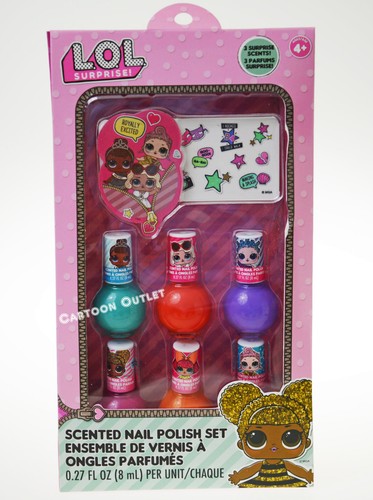 LOL SURPRISE GIRLS GIFT SET NAIL POLISH SET QUEEN BEE LEADING BABY GLITTER QUEEN - Picture 2 of 4