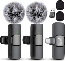 Wireless Microphone for iPhone 15 USB-C Compatible with Samsung s24 iPhone ...