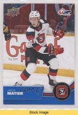 2021-22 Upper Deck CHL Blue Jack Matier #58 READ t4m