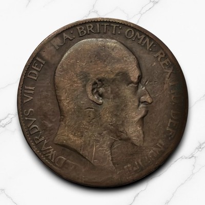 1905   Great Britain Penny Edward VII, Free Shipping!