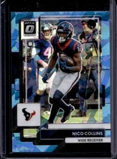 2022 Panini Donruss Optic Nico Collins Ice #/15 Texans