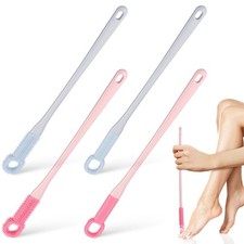 4 Pcs Bendable Foot Cleaning Brush Toe for Seniors Shower Scrub Scrubber