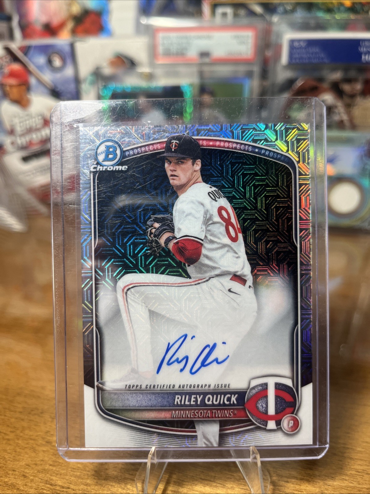 2025 Bowman Draft Chrome Mega Riley Quick Mojo Auto #BMA-RQ