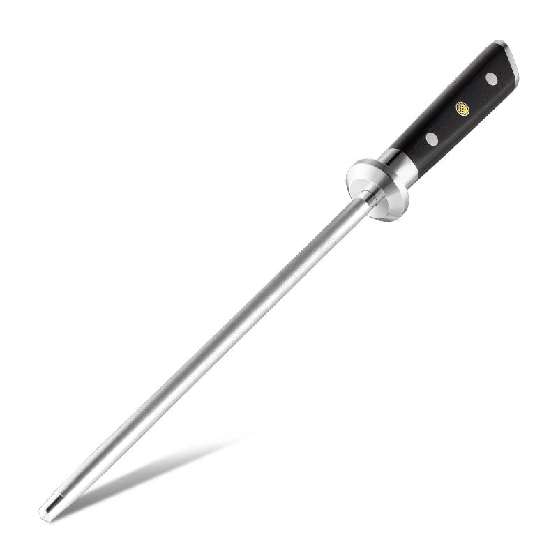 Professional Diamond Knife Sharpener 10 inch German Stainless Steel Black G10 Fi
