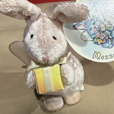 Messy Bunny Pink Plush Stuffed Animal Mini w/ Gift Box Easter Retired 2000 M006