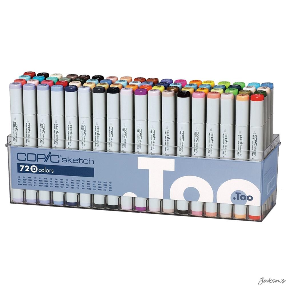 Copic Sketch Marker Set Alcohol Ink 72 Pack Artist Twin Tip Illustration