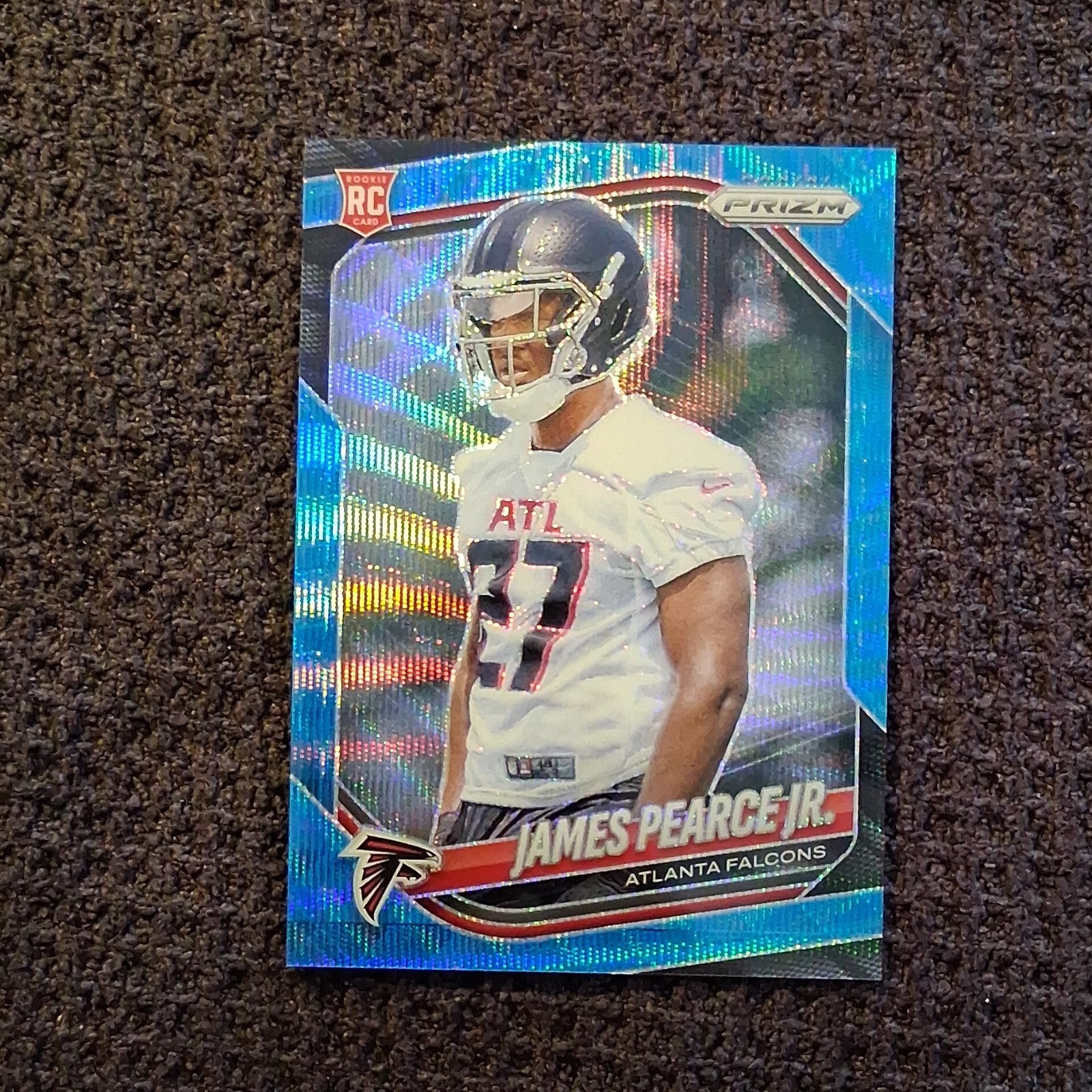 Panini Prizm James Pearce Jr. Blue Wave Prizm #364 156/230 Rookie Falcons 2025