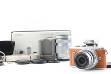 1054shots Near MINT  in Box OLYMPUS PEN E-PL8 Brown 2lens kit From JAPAN