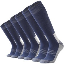 Men 3 Pairs Tube Socks Premium Cushion Cotton Over The Calf Athletic Knee Hig...