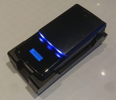 Docomo F904i Black Japanese Flip Phone FOMA Fujitsu Mobile Cell