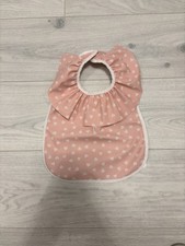 River island frill baby waterproof heart bib Great condition