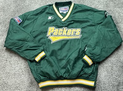 Vintage Green Bay Packers Jacket Mens XL Green NFL Football