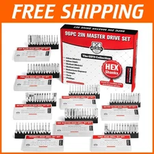 Top-Quality 96pc Screwdriver Bit Set with Magnetic Hex Shank