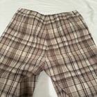Ann Taylor Petite Women's Size 0P Pants Ankle Straight neutral brown Plaid  — photo 7