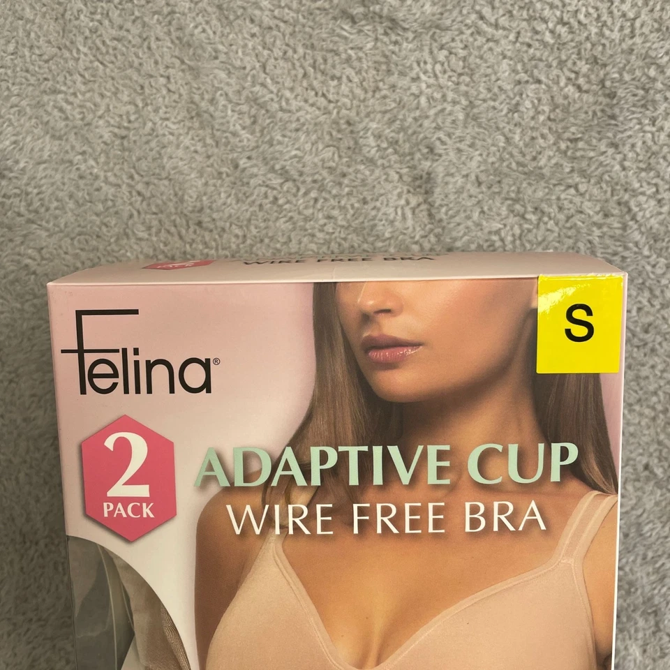 NUEVO Paquete de 2 sujetadores Felina para mujer S copa adaptable sin cables Foto 3 de 4