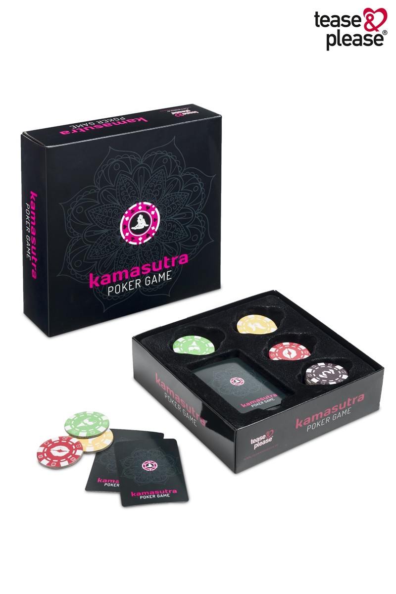 Jeu de poker Kamasutra coquin avec 54 cartes plastifiées pour couple