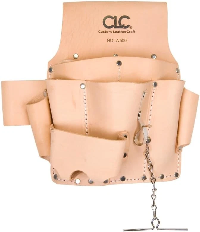 CLC Custom Leathercraft W500 Electrician's Tool Pouch, Heavy One Size, Tan  - Image 2 of 2