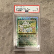 Pokemon 2002 Bulbasaur Legendary Collection 68/110 Reverse Holo PSA 5 English