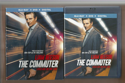 The Commuter (Blu-ray, DVD, 2018) ~ Liam Neeson ~ Slipcover ~ LIKE NEW