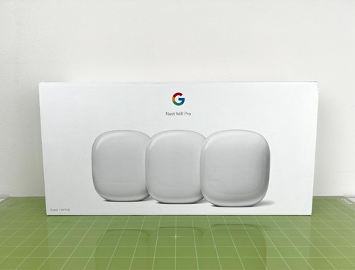 Google Nest WiFi Pro 6E Router Mesh System (confezione da 3) - Neve - Foto 4 di 4