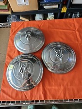 Lot Of 3 1930s Ford Oem V8 Vintage Center Caps Hubcaps Hot Rod Rat Rod