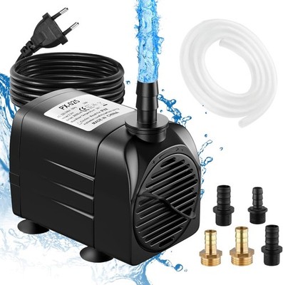 Aquariumpumpe 25W 2000L H Tauchpumpe Schwarz PX