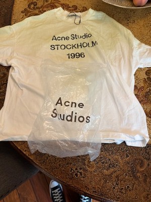 Acne Studios Stockholm 1996 Logo Long Sleeve T-shirt Size Large