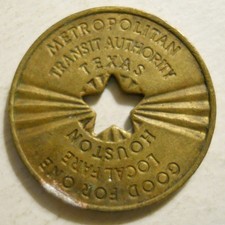 Houston Metropolitan Transit Authority (Texas) transit token - TX445S