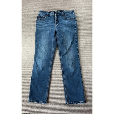 Chicos So Lifting So Slimming Jeans Womens 0 Short Blue Medium Wash Straight Leg