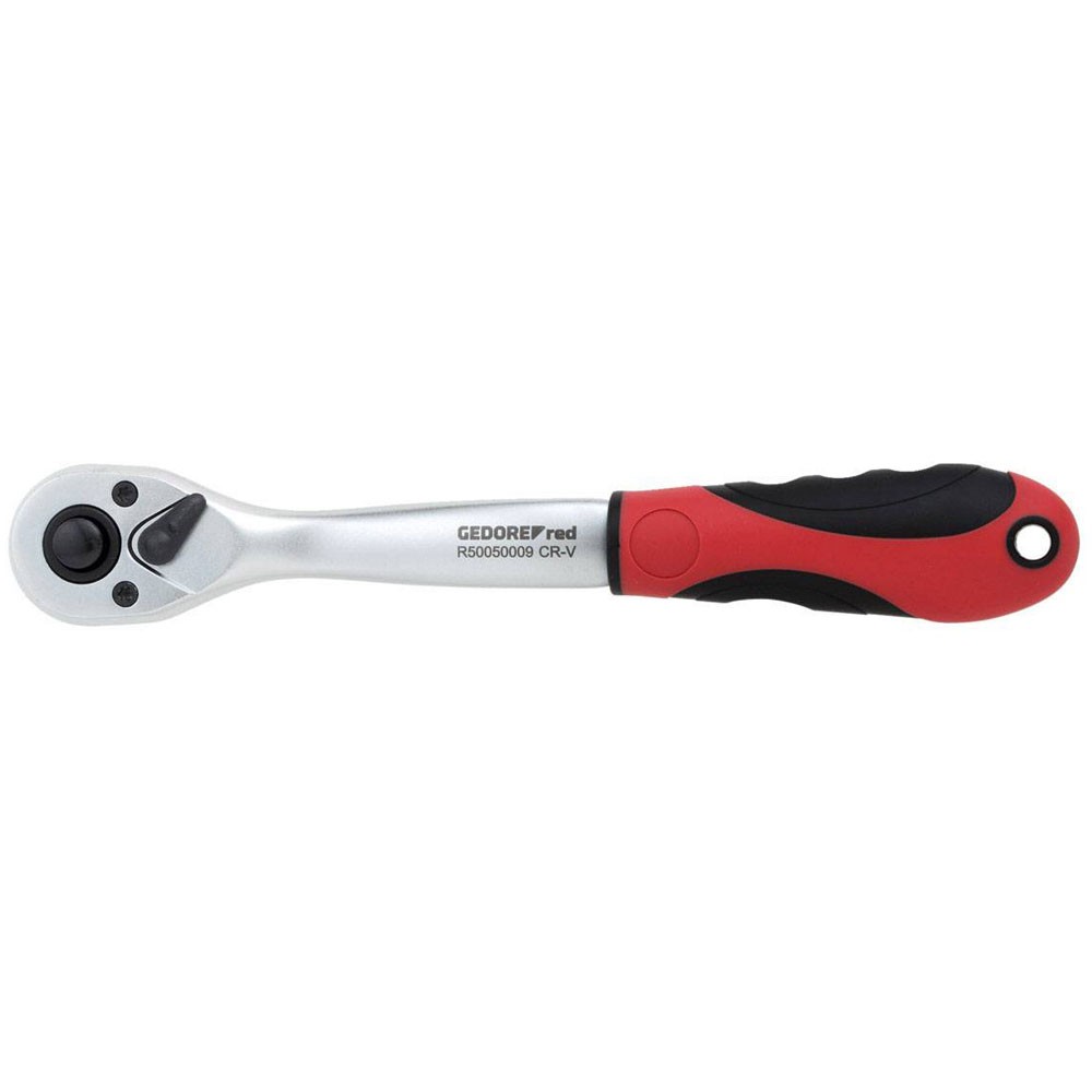 Gedore RED 2K Reversible Ratchet 3/8"" cranked length 206 mm