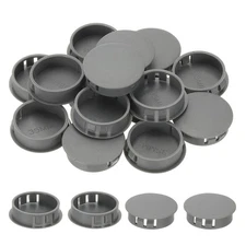 Plastic Hole Plugs, 55 Pcs 1 2/5"(35mm) Round Plastic Hole Caps, Gray