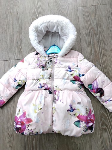 TED BAKER GIRLS COAT AGE 5-6 YRS FUR LINED GOOD CONDITION - Picture 9 of 9
