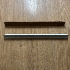 VINTAGE Vemco Triangular Ruler Engineer Scale,White Metal, Made In USA, 12 Inch
