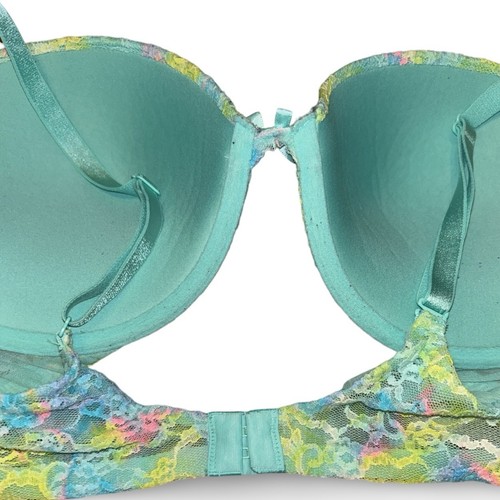 Victoria's Secret Lightly Lined Perfect Coverage Multicolor Tie-Dye Bra Size 38C - Picture 6 of 12