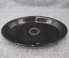 Fiesta Black Large Oval Platter 13 5/8” Fiestaware VG Condition Light Use Marks