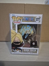 One Piece Soba Mask #1277 Funko Pop Signed by Eric Vale PSA