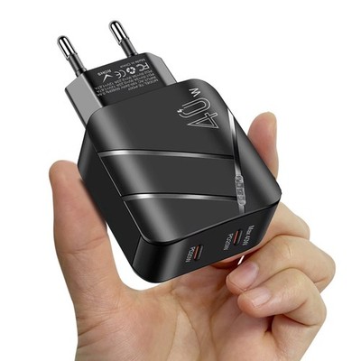 40W Dual USB Typ C Schnell Ladegerät Netzteil Stecker Adapter Für Samsung Handy