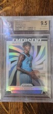 2019-20 Panini Prizm Emergent Prizms Silver #17 Ja Morant BGS 9.5 Rookie
