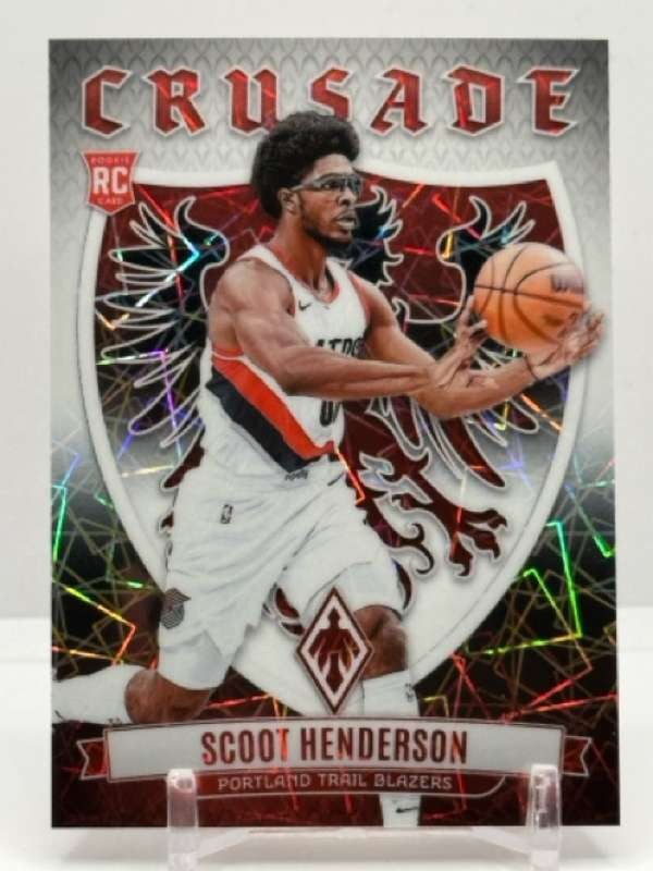 2023-24 Panini Phoenix Scoot Henderson Rookie RC #23 Crusade White Lazer /150