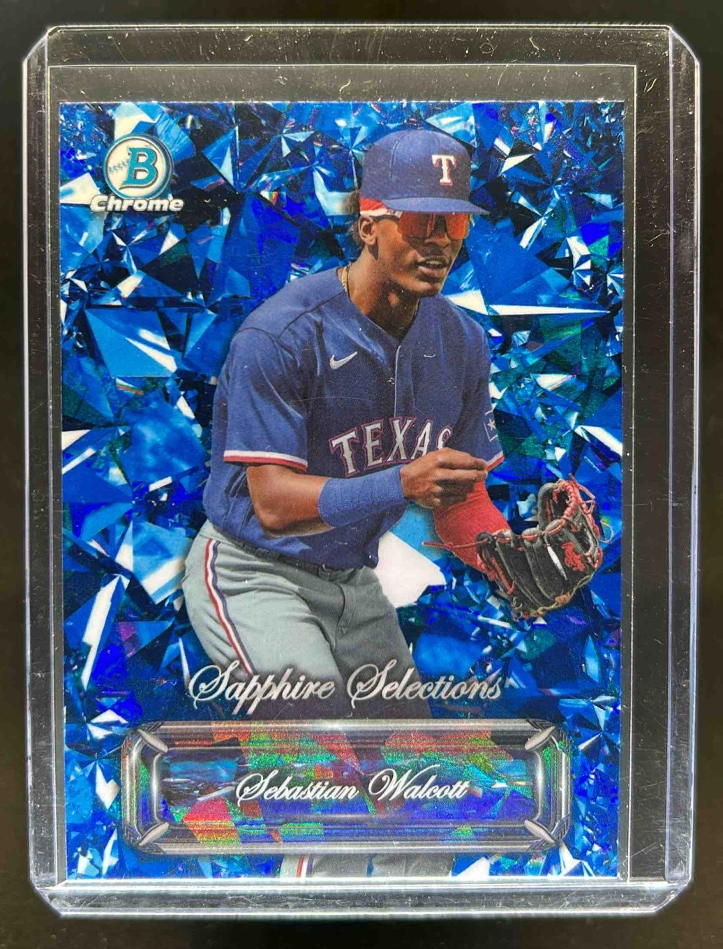 2024 Bowman Sapphire Sebastian Walcott Selections #BSS-20 Rangers