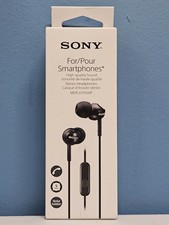 Sony Y-Type Stereo Wired Headphones - Black MDR - EX110AP - New  Sealed