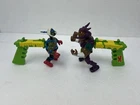 Vintage TMNT Action Figures Smash Em Bash Em Leonardo Bebop PLAYMATES 1992 kick