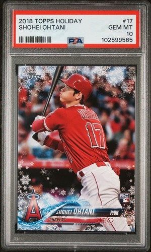 Shohei Ohtani 2018 Topps Holiday RC Rookie #HMW17 Angels PSA 10 GEM MINT