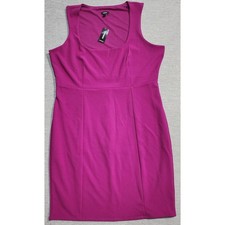 Express Cutout Back Sheath Dress XL Sleeveless Scoop Neck Stretch